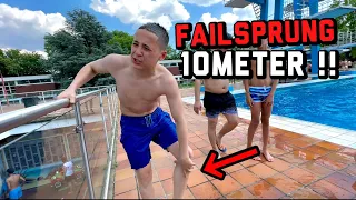 Kleiner Bruder(14) macht SALTO & KÖPPA von 10M!?😨