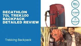 Forclaz Trekking Backpack trek100 70l easyfit - Detailed Review