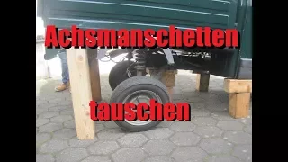 Piaggio Ape 50 Achsmanschetten wechseln - Die Apeschrauber