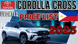 TOYOTA COROLLA CROSS 2023 UPDATED PRICE LIST & SPECS PHILIPPINES