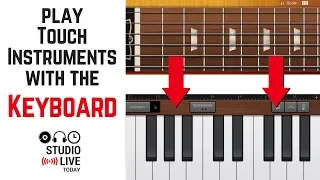 How to play touch instruments with the keyboard in GarageBand iOS