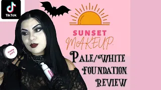 TikTok made buy it : Goth Foundation by Sunset Make up