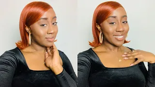 GINGER/AUBURN HAIR COLOR | HOW TO DYE YOUR FRONTAL WIG | WATER COLOR METHOD