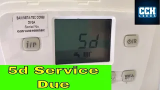 Baxi Neta Tec how to reset service mode. SD 5D on the display