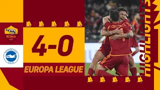 OUTSTANDING FIRST LEG DISPLAY! | ROMA 4-0 BRIGHTON | Europa League Highlights 2023-24