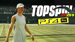 Top Spin 2K25 PS4 Pro 4K 30/60 FPS Gameplay | Iga Świątek vs Coco Gauff Full Match