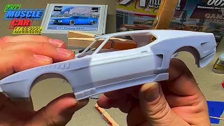 Revell 1971 Ford Mustang Mach1 Widebody Update 1 Mounting the body parts