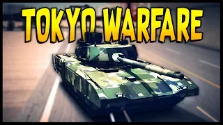 Tokyo Warfare - T-80 & CHIEFTAIN vs MAUS & TIGER - Arcade Tank Game [Tokyo Warfare Gameplay]