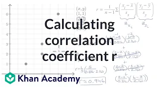 Calculating correlation coefficient r | AP Statistics | Khan Academy