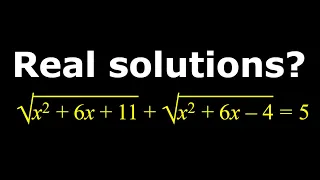 Solving a radical equation in two ways