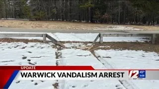 Man arrested for Warwick City Park damage