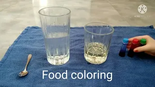 Oil, Water, and Food Coloring Fun Science Experiment!
