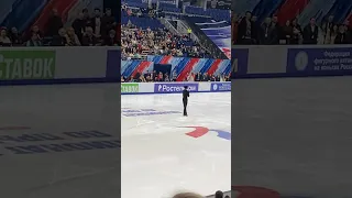 Пётр Гуменник каскад на чемпионате россии по прыжкам #фигурноекатание #figureskating #shortsfeed