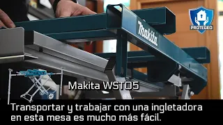 Makita WST05 | La mesa para ingletadora con ruedas y brazos extensibles