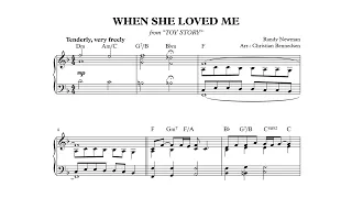 When She Loved Me - Piano