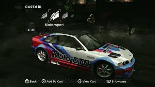 BMW M3 GTR Street Extra Customization Showcase | NFSMW Rework