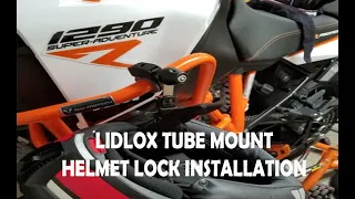 Lidlox Tube Mount Helmet Lock Install