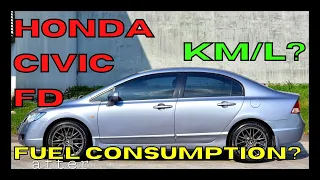 Honda Civic FD - Malakas ba sa gas? Fuel Consumption City Driving Review (TAGALOG)