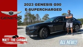 Is the 2023 Genesis G90 E-Supercharged AWD the best luxury sedan? Review and drive.