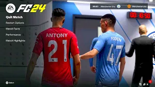 EA FC 24 | MANCHESTER CITY vs MANCHESTER UNITED | Premier League GAMEPLAY (PS5, Xbox Series X)