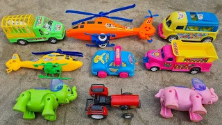 train autorickshaw wala cartoon | toys helicopter ka video | tractor, bus, jcb, truck toys video