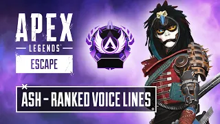 NEW Ash Ranked Voicelines - Apex Legends Season 11