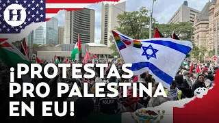 Protestas pro palestina estallan en al menos 9 universidades de Estados Unidos