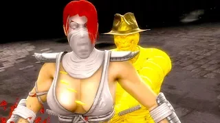 Mortal Kombat 9 - All Fatalities & X-Rays on Pennywise Skarlet Costume Mod 4K Ultra HD Gameplay Mods
