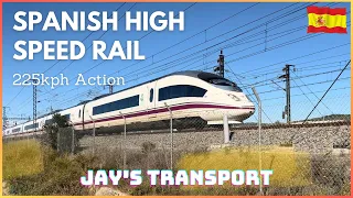 225kph Spanish High Speed Trains on LAV Madrid-Barcelona (Renfe, Ouigo) 19/11/22