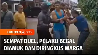 Korban Begal Sempat Diseret dan Dipukul, Pelaku Akhirnya Ditangkap dan Diamuk Warga | Liputan 6