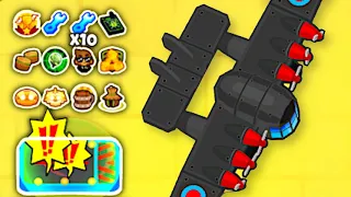 How Long Can A MAX Buffed Flying Fortress Survive? (Bloons TD 6)