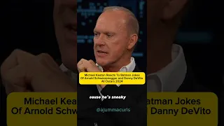 Michael Keaton Reacts To Batman Jokes of Arnold Schwarzenegger and Danny DeVito At Oscars 2024