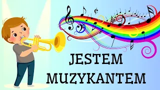 Nr 40. JESTEM MUZYKANTEM, KONSZABELANTEM  animacje dla dzieci, animowane wierszyki, EDUMUZ