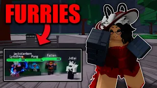 5 Furries Target Me For 1 HOUR STRAIGHT In The Strongest Battlegrounds.. | Roblox