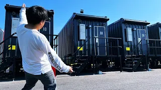 Staying at a unique container hotel in Japan. "HOTEL R9 The Yard". A special time at a secret base..