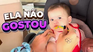 PRIMEIRA VEZ DA MARIA ALICE COMENDO LEGUMES!!