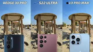 Motorola Edge 30 Pro vs iPhone 13 Pro Max vs Samsung Galaxy S22 Ultra Camera Test