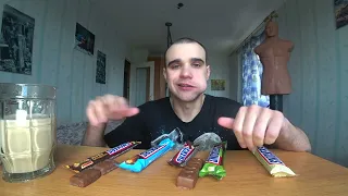 МУКБАНГ АСМР ШОКОЛАДНЫЕ БАТОНЧИКИ - SNICKERS / РАЗНЫЕ ВИДЫ / КОФЕ С МОЛОКОМ / EATING ASMR Mukbang