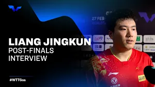 Liang Jingkun Post-finals Interview | WTT Star Conteder Goa 2023