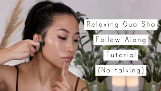 Relaxing Gua Sha Follow Along Tutorial (no talking)