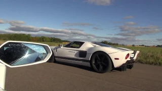 Ford GT Kompressor NG Motorsport (800+ HP) vs Lamborghini Aventador LP700-4 (stock) UNCUT