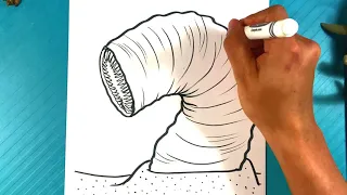AMAZING How to Draw DUNE SANDWORM