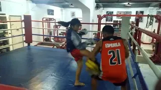 muay thai mitts work out 💪💪👊 visit at elorde boxing gym gilmore qc manila