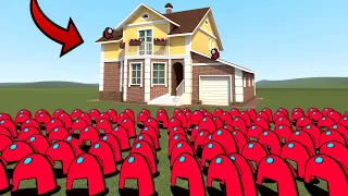 Scary Among Us Vs Houses In Garry's Mod