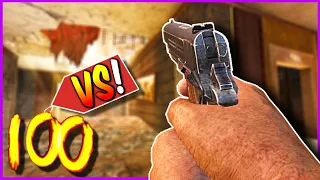 M1911 vs ROUND 100 ZOMBIES!