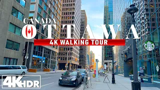 Ottawa Canada 🇨🇦 Weekend Walk in Downtown 4K UHD (HDR) 60FPS