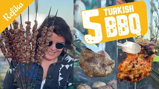 5 Best Turkish BBQ Recipes | Kofte, Chicken, Lamb Shish Kebab, Grilled Vegetables, Halloumi & Salad