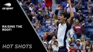 Carlos Alcaraz Takes Third Set in Style! | 2021 US Open