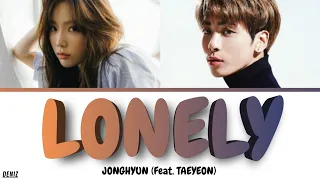 JONGHYUN (Feat. TAEYEON) - Lonely. ПЕРЕВОД НА РУССКИЙ  ТЕКСТ  КИРИЛЛИЗАЦИЯ. Color Coded