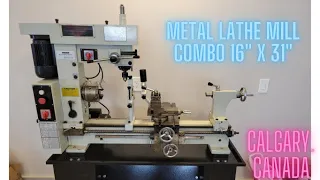 HQ800 Metal Lathe Mill combo 16" x 31" Demo